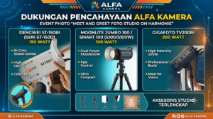 Alfa Kamera Dukung Kesukssan Event “Meet And Greet Foto Studio on Harmonie” Dengan 3 lampu Utama