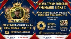 Liputan dan Wawancara Tabloidhitz: Juara 3 Lomba Foto Novotel Jakarta Cikini, Pak Afsyah Bagikan Rahasia Teknik Buka-Bukaan Lensa f/1.8